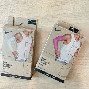 2 Nike Dr-Fit UV Arm Sleeves Running